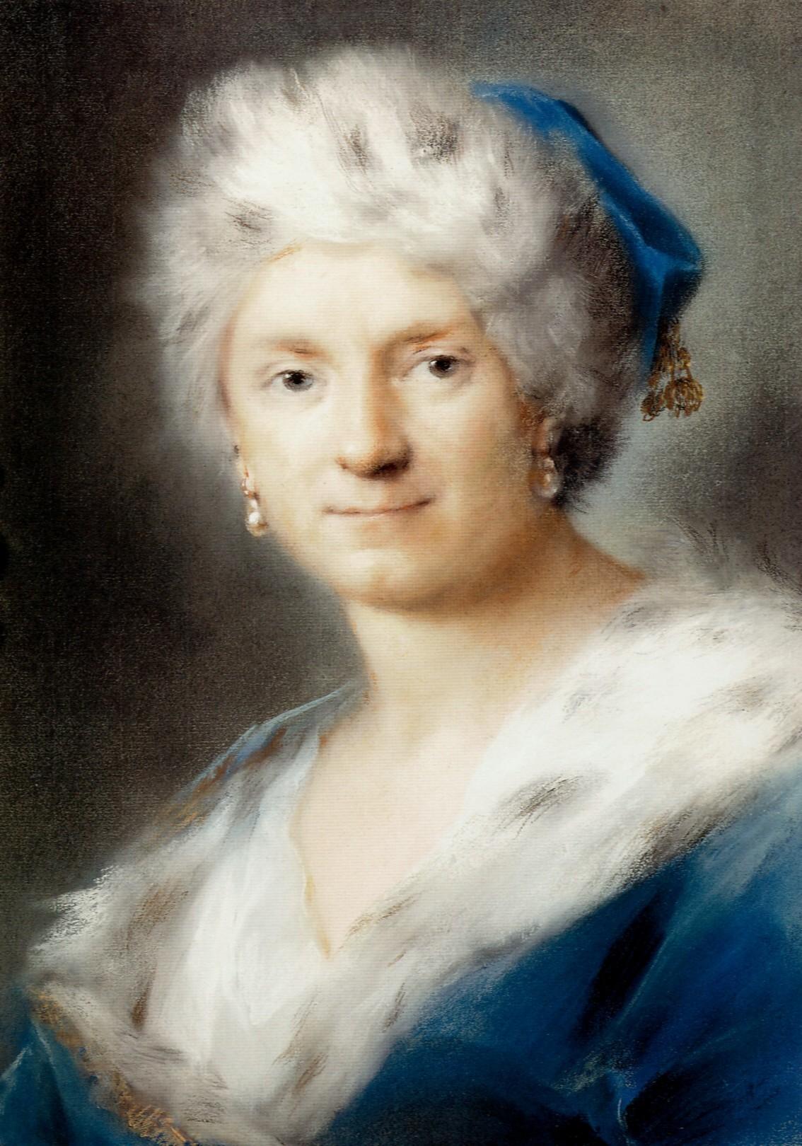 Selbstporträt der Rosalba Carriera, 1730/31, Dresden, Gemäldegalerie.